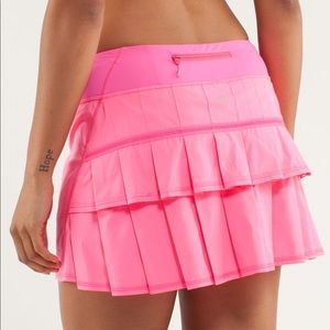 LULULEMON Hot Pink Run Pace Setter Skirt TALL